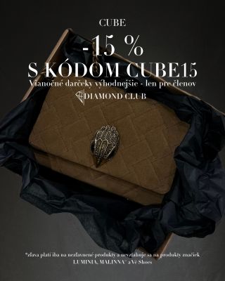 Členovia nášho CUBE Diamond Clubu môžu aktuálne nakupovať s exkluzívnou výhodou – kód CUBE15 prináša 15 % na všetky...